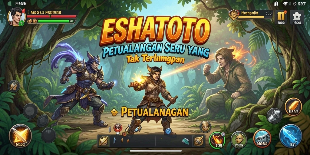 Tampilan antarmuka ESHATOTO yang menarik dan interaktif.