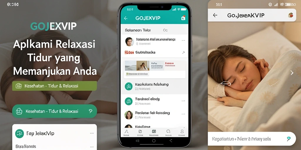 Tampilan antarmuka GOJEKVIP yang menenangkan dan intuitif.