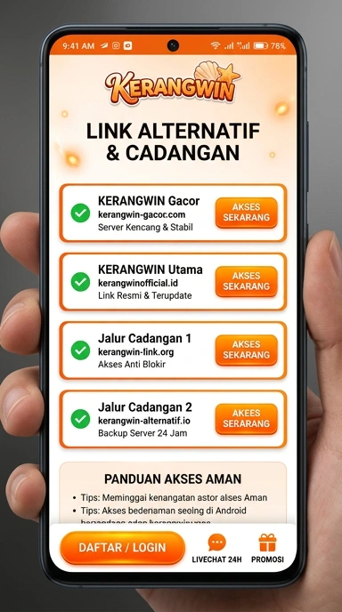 Tampilan link alternatif kerangwin