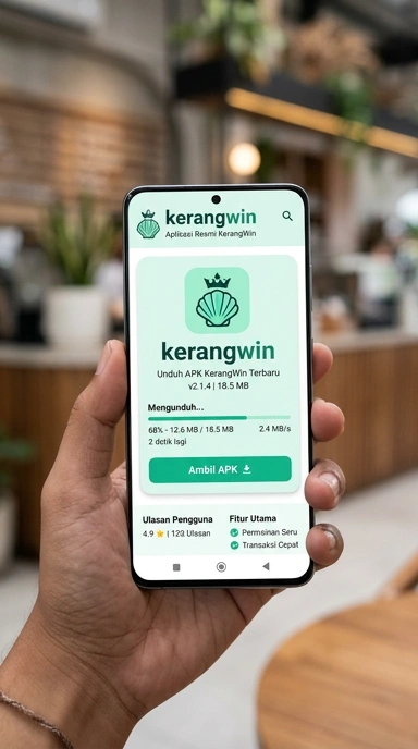 Tampilan halaman APK kerangwin